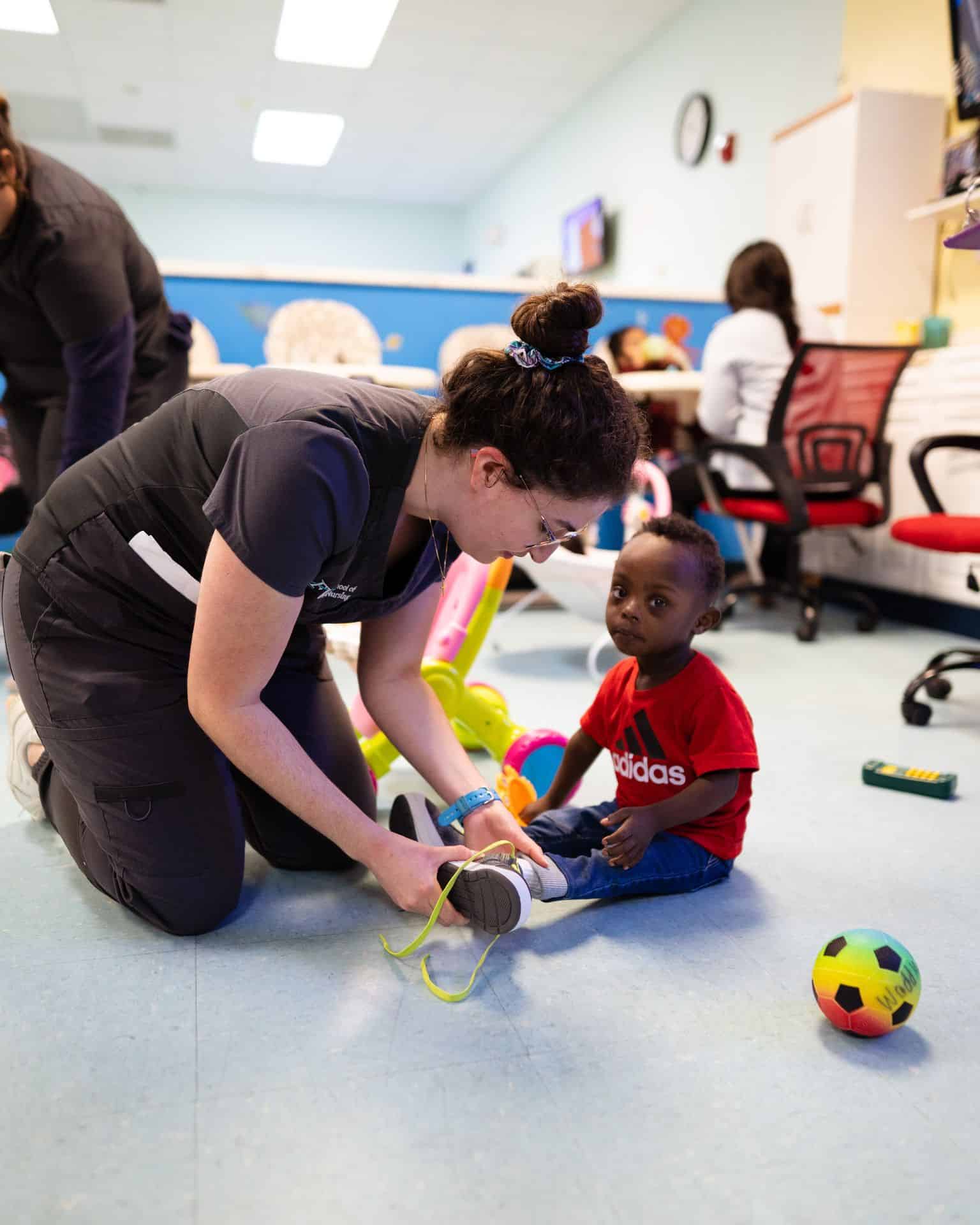 Miami ASN nursing school student working externship